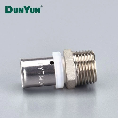 ASTM F877 Brass PEX Xovxwm Fitting Txiv neej Socket